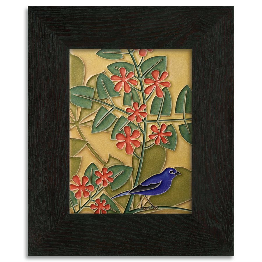 Tile framed in 6x8 Ebony frame