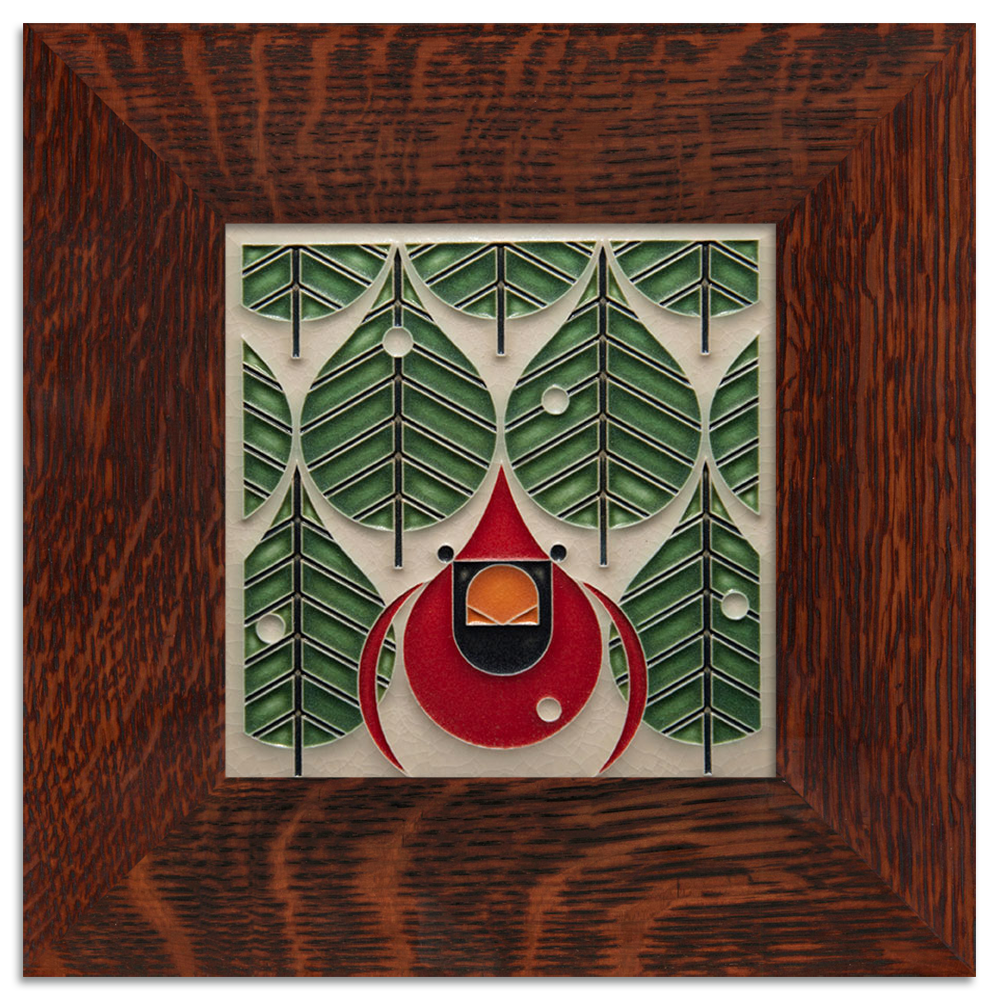 Perfect Tree, 6x6 factory Charley Harper Design Motawi Tile and Wood Frame