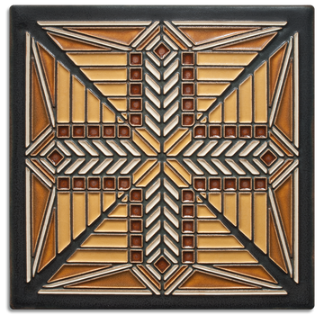 Motawi Tile: 8x8 Frame Natural Finish - Frank Lloyd Wright's Martin House  Museum Store